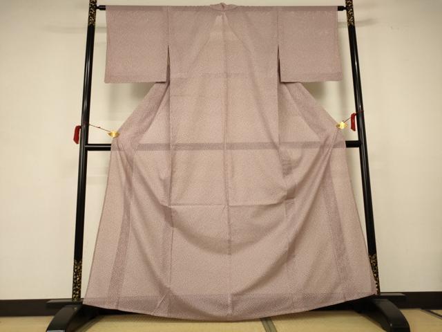 平和屋着物＊夏物 小紋 絽 草花文 高島屋扱い 洗える着物 AABB6775jd