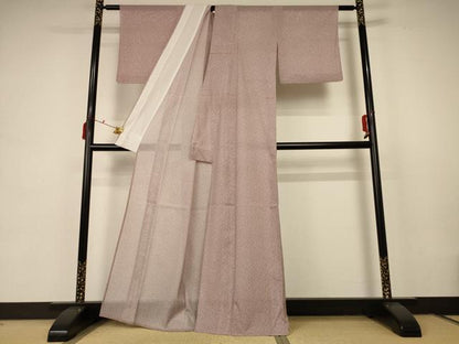 平和屋着物＊夏物 小紋 絽 草花文 高島屋扱い 洗える着物 AABB6775jd