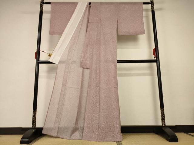 平和屋着物＊夏物 小紋 絽 草花文 高島屋扱い 洗える着物 AABB6775jd