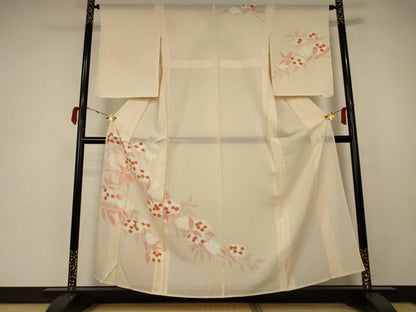 平和屋着物＊夏物 訪問着 絽 紫陽花 銀彩 正絹 逸品 AABB6779jd