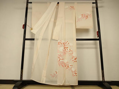 平和屋着物＊夏物 訪問着 絽 紫陽花 銀彩 正絹 逸品 AABB6779jd