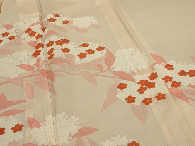 平和屋着物＊夏物 訪問着 絽 紫陽花 銀彩 正絹 逸品 AABB6779jd