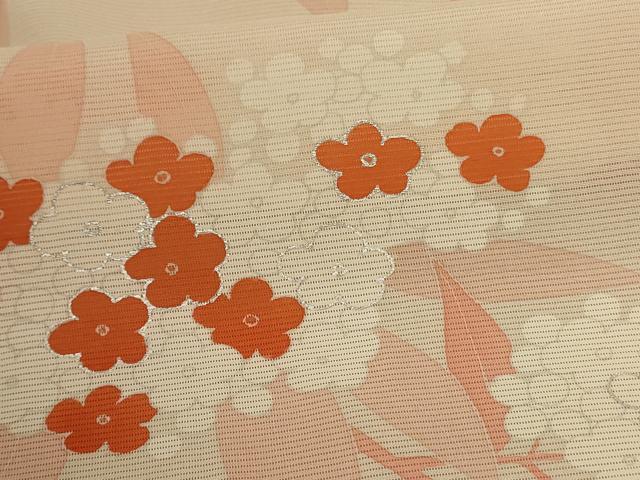 平和屋着物＊夏物 訪問着 絽 紫陽花 銀彩 正絹 逸品 AABB6779jd