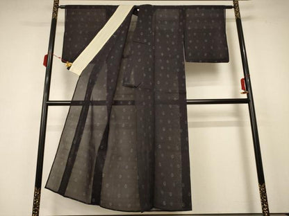 平和屋着物＊夏物 本場大島紬 夏大島 吉祥文 正絹 逸品 AABB6783jd
