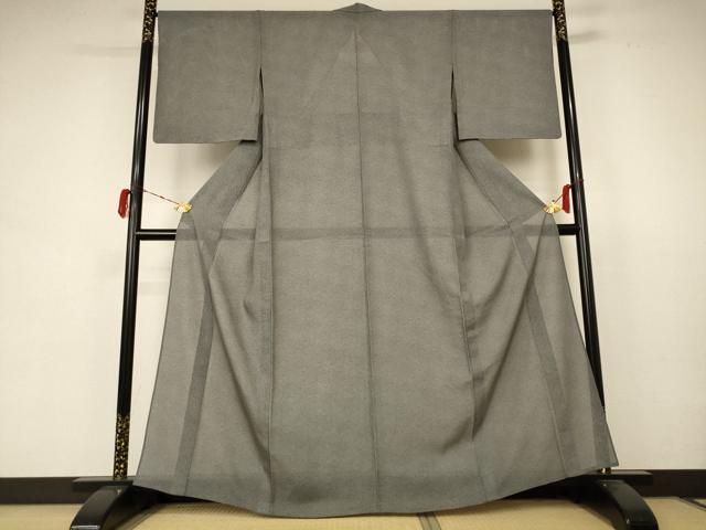 平和屋着物＊夏物 江戸小紋 絽 鮫小紋柄 正絹 逸品 AABB6789jd