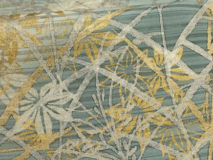 平和屋着物＊夏物 訪問着 絽 草花文 暈し染め 金銀彩 正絹 逸品 AABB6794jd
