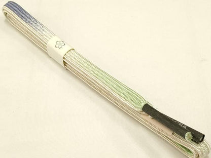 平和屋着物●和装小物　和小物 さくら　上質な帯締め　平組　暈し　金糸　逸品　未使用　AABB7094ay