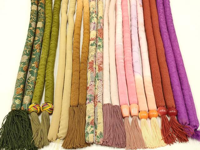 平和屋着物●和装小物 上質な帯締め10本セット 丸ぐけ あわじ玉 暈し 金糸 金彩 切り房・撚り房 逸品 AABB7103ay