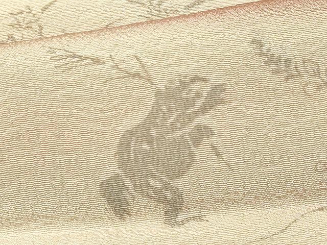 平和屋着物●和装小物 上質な帯揚げ 鳥獣戯画 暈し染め 逸品 AABB7167ay