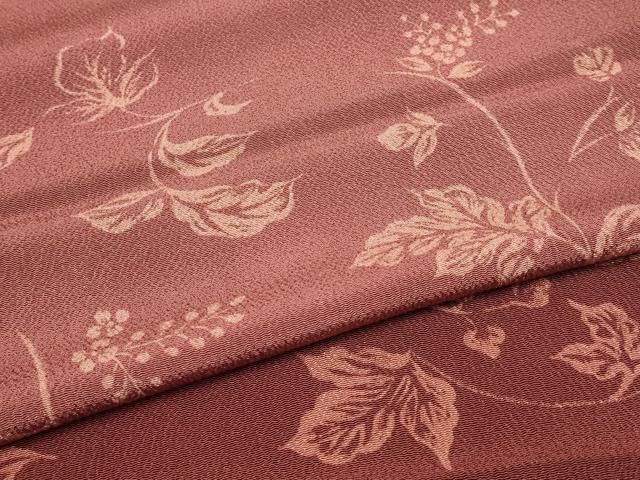 平和屋着物●和装小物　上質な帯揚げ　枝花文　暈し染め　鬼しぼ縮緬　逸品　AABB7172ay