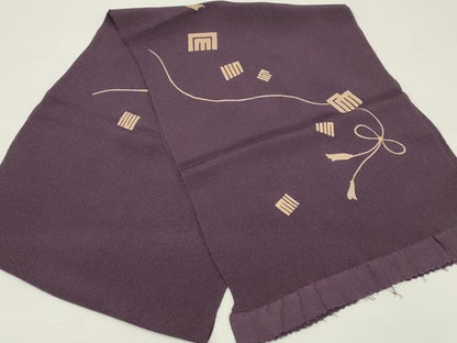 平和屋着物●和装小物　上質な帯揚げ　源氏香　鬼しぼ縮緬　逸品　AABB7183ay