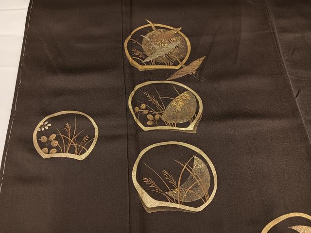平和屋着物●訪問着 竹屋町刺繍 群れ鶴薄文 金彩 正絹 逸品 未使用 AABB7212ph