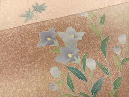 平和屋着物●訪問着 友禅 枝花文 暈し染め 正絹 逸品 AABB7237ph
