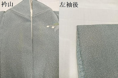 平和屋着物●訪問着　友禅　流水枝花文　暈し染め　正絹　逸品　AABB7239ph