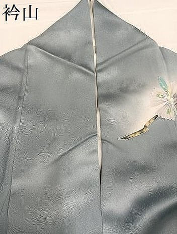 平和屋着物●訪問着　友禅　枝花文　暈し染め　正絹　逸品　AABB7241ph