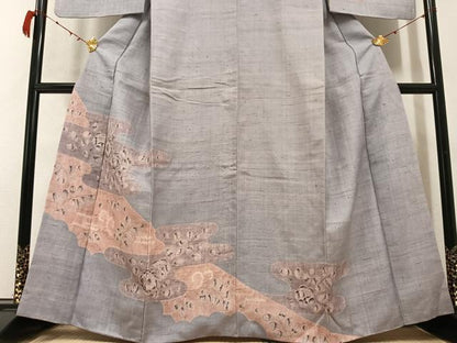 平和屋着物●訪問着 辻が花 手描き 絞り 正絹 逸品 AABB7249ph