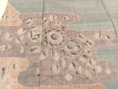 平和屋着物●訪問着 辻が花 手描き 絞り 正絹 逸品 AABB7249ph