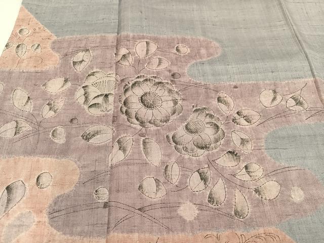 平和屋着物●訪問着 辻が花 手描き 絞り 正絹 逸品 AABB7249ph