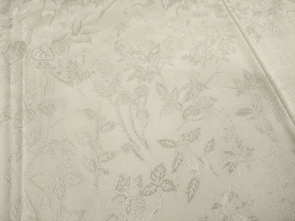 平和屋着物●無地絵羽訪問着 作家物 お召地 草花文 白菫色 正絹 逸品 未使用 AABB7285ck