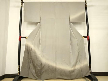 平和屋着物●訪問着　樹林地紋　寿光織　暈し染め　正絹　逸品　AABB7286ck