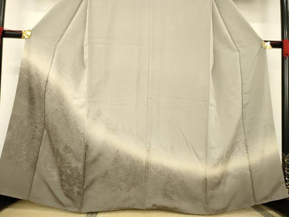 平和屋着物●訪問着　樹林地紋　寿光織　暈し染め　正絹　逸品　AABB7286ck