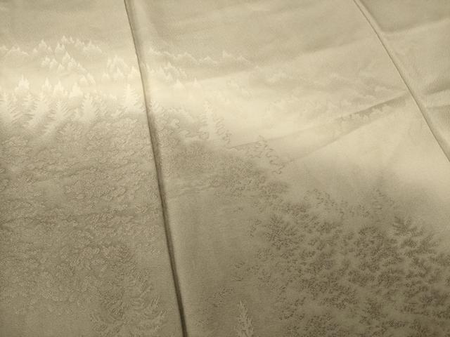 平和屋着物●訪問着　樹林地紋　寿光織　暈し染め　正絹　逸品　AABB7286ck