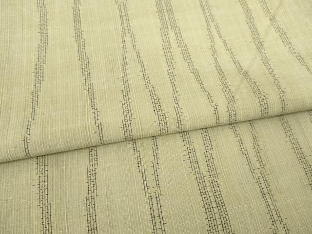 平和屋着物●上質な紬　よろけ立涌文　正絹　逸品　AABB7306ck