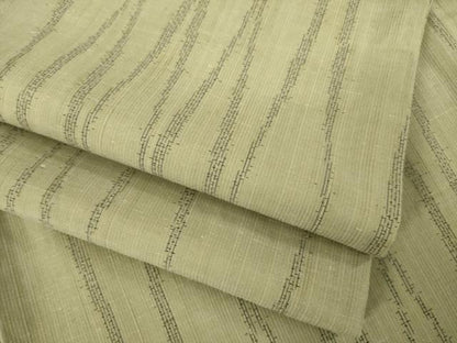 平和屋着物●上質な紬　よろけ立涌文　正絹　逸品　AABB7306ck