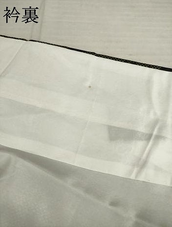 平和屋着物●本場大島紬 一元7マルキ 花籬文 黒地 正絹 逸品 AABB7329ck