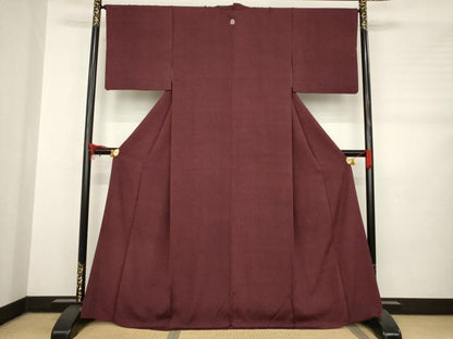 平和屋着物●江戸小紋　鮫小紋柄　西武百貨店扱い　正絹　逸品　AABB7330ck