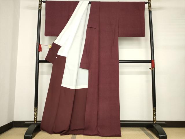 平和屋着物●江戸小紋　鮫小紋柄　西武百貨店扱い　正絹　逸品　AABB7330ck