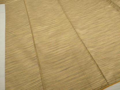平和屋着物●上質な紬　市松文様　正絹　逸品　AABB7334ck