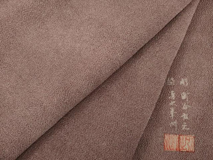 平和屋着物●彫：町谷弘之　染：清水峯州　江戸小紋　極小鮫小紋柄　鬼しぼ縮緬　西武百貨店扱い　正絹　逸品　AABB7345ck