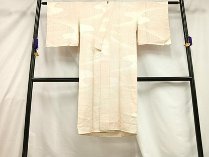 平和屋着物■長襦袢　袷　流水麻の葉文　正絹　逸品　AABB7575mf