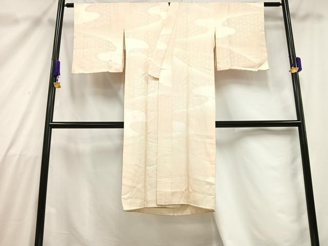 平和屋着物■長襦袢　袷　流水麻の葉文　正絹　逸品　AABB7575mf