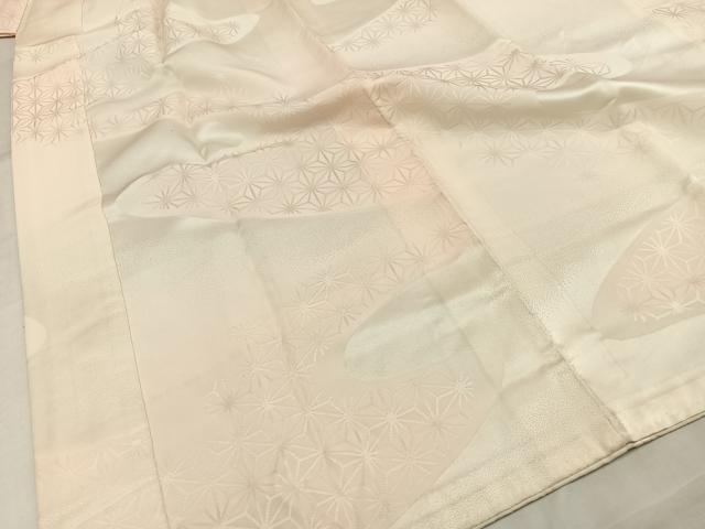 平和屋着物■長襦袢　袷　流水麻の葉文　正絹　逸品　AABB7575mf