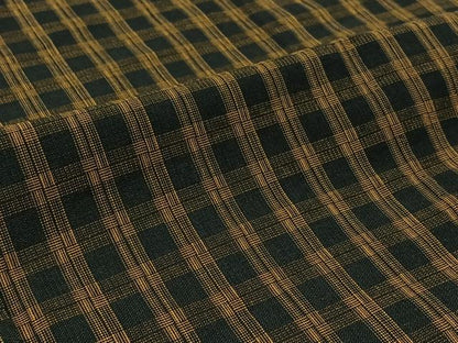 平和屋着物▽上質な紬 単衣 格子 正絹 逸品 AABB7722jh