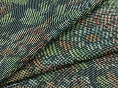 平和屋着物▽本場大島紬 単衣 草花文 正絹 逸品 AABB7724jh