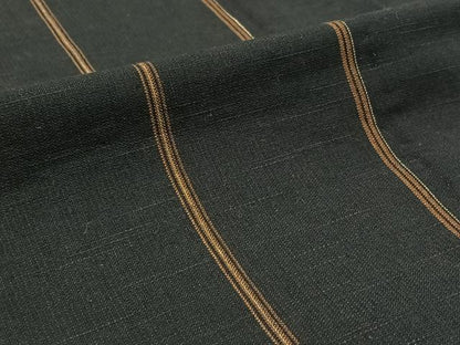平和屋着物▽上質な紬　単衣　縞　正絹　逸品　未使用　AABB7727jh