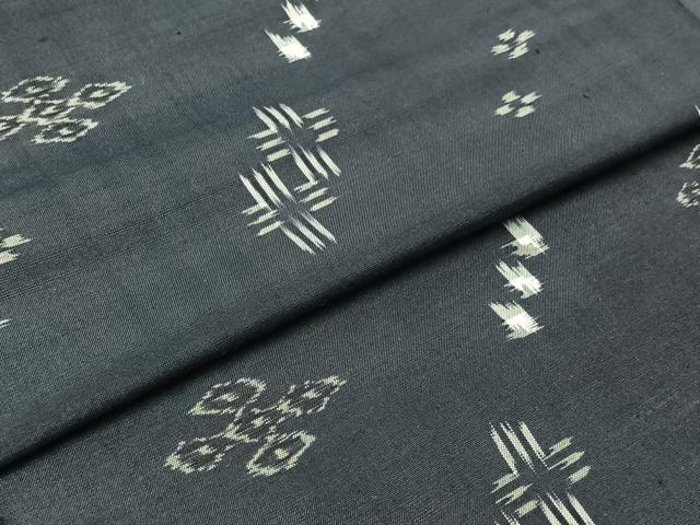 平和屋着物▽本場琉球絣 単衣 正絹 逸品 AABB7733jh