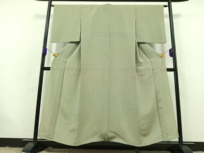 平和屋着物▽江戸小紋 単衣 鮫小紋柄 鬼しぼ縮緬 正絹 逸品 AABB7746jh