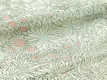 平和屋着物▽上質な小紋 単衣 花尽くし 鬼しぼ縮緬 三越扱い 正絹 逸品 AABB7756jh
