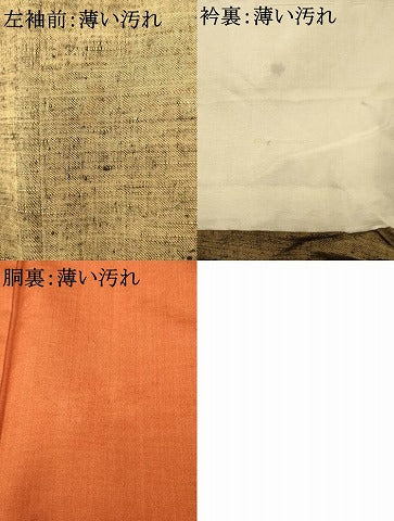 平和屋着物■上質な紬　霞文　正絹　逸品　AABB7815fw
