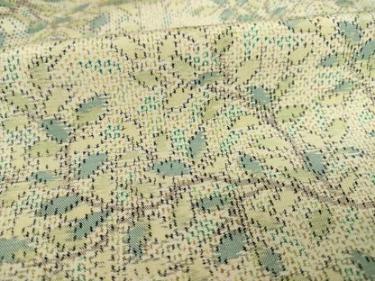 平和屋着物●上質な紬 枝葉文 正絹 逸品 AABB7890ck
