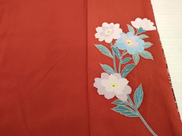 平和屋着物●豪華振袖 友禅 作家物 白鳥映雪 駒刺繍 花尽くし 暈し染め 金彩 正絹 逸品 AABB7909ck