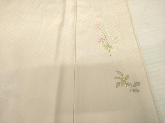 平和屋着物●訪問着　友禅　草花文　金彩　正絹　逸品　AABB7919ck