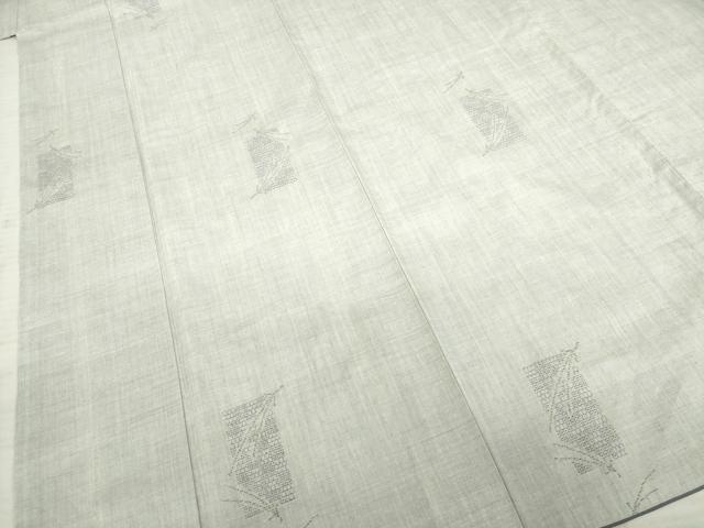 平和屋着物●本場結城紬　重要無形文化財　100亀甲　短冊松葉文　井上商事謹製　証紙付き　ロング丈　正絹　逸品　AABB7924ck
