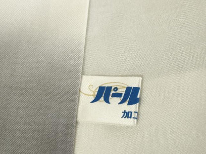 平和屋着物●本場結城紬　重要無形文化財　100亀甲　短冊松葉文　井上商事謹製　証紙付き　ロング丈　正絹　逸品　AABB7924ck