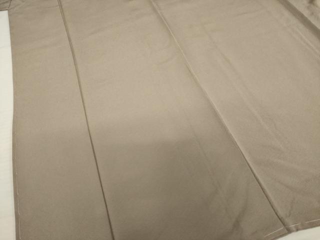 平和屋着物●上質な色無地 銀煤竹色 正絹 逸品 未使用 AABB7925ck