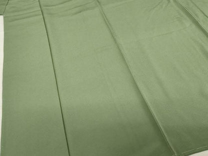 平和屋着物●上質な色無地 岩井茶色 正絹 逸品 未使用 AABB7937ck